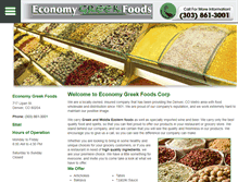 Tablet Screenshot of economygreekfoods.com
